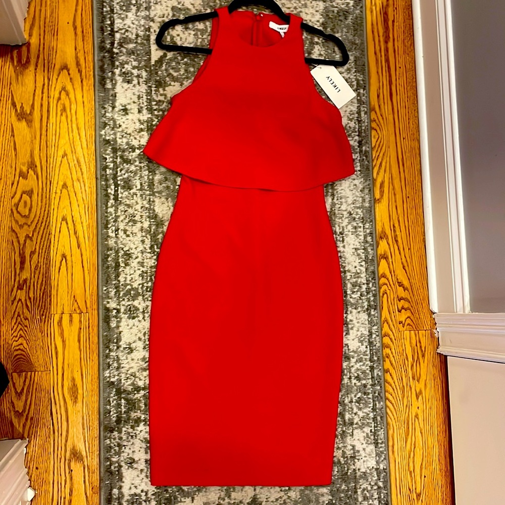 NEW LIKELY Dress, Vibrant Red